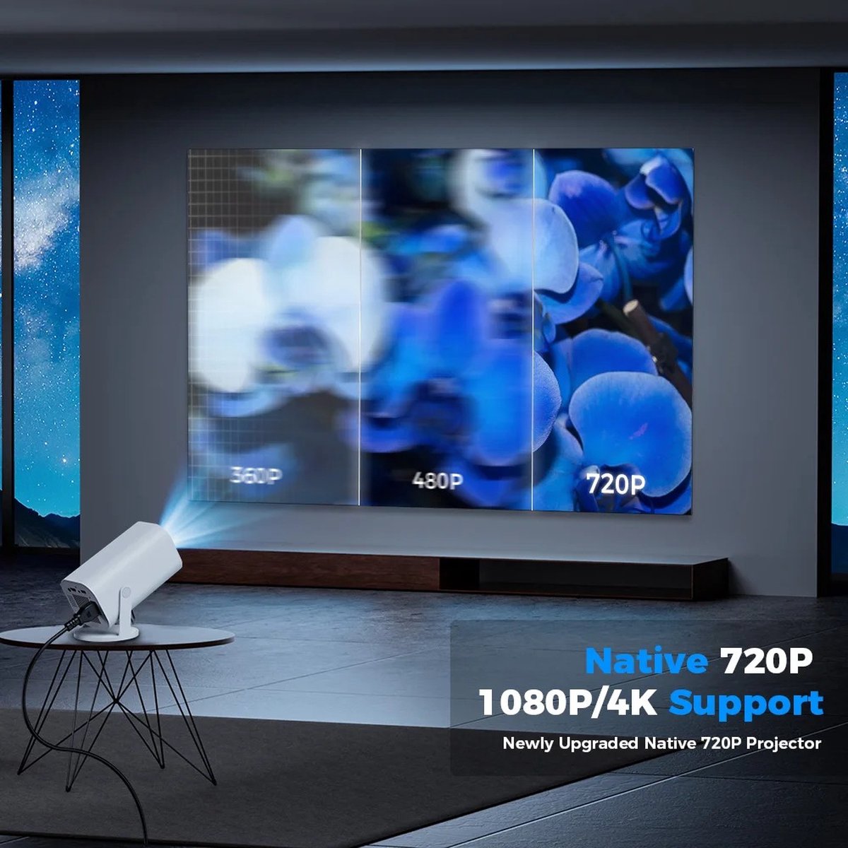 By Barkhuis Mini 4K Projector
