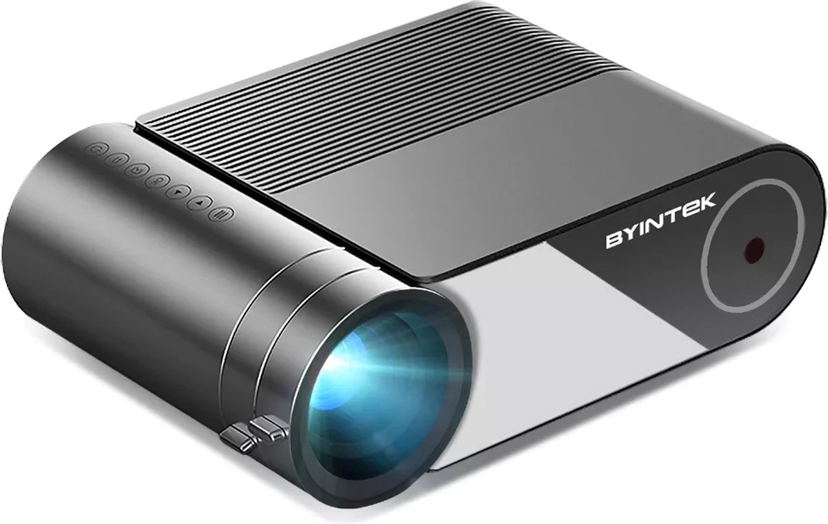 De BYINTEK Mini Beamer Smartphone Zwart in één oogopslag