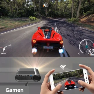 BYINTEK Mini Beamer Smartphone Zwart