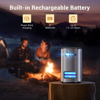 Byintek P70 - Mini Beamer - Zwart