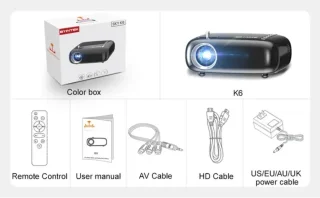 Byintek SKY K6 Draagbare LCD Full HD Projector