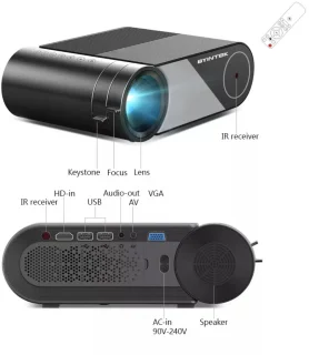 BYINTEK SKY K9 Mini LED Projector Full HD 1080p