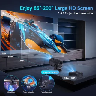 Cahaya Hy320 Mini Beamer Android 12.0