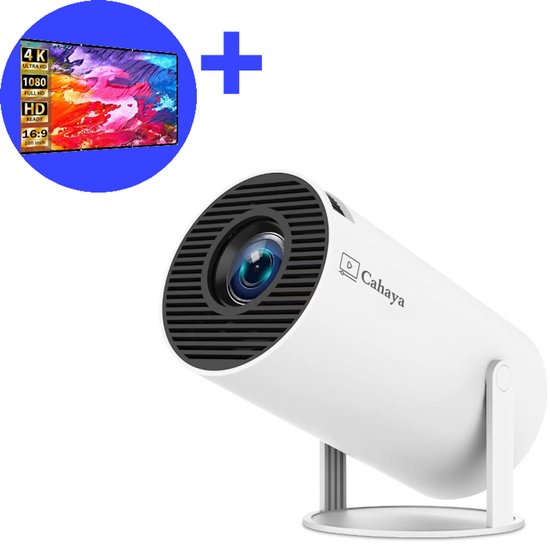 Cahaya Mini Beamer 2025 Pro met 100'' Projectiescherm