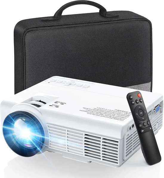 Carlovo Mini Projector Full HD 1080P Wit