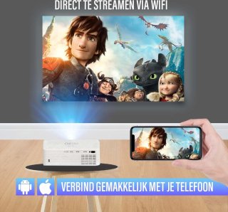 Chesto Beamer FULL HD 10.000 Lumen wifi