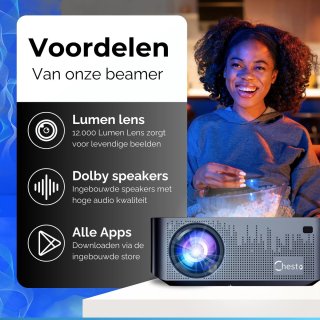 Chesto Beamer Full HD PRO Android 9.0 12.000 lumen