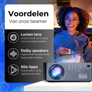 Chesto Beamer Full HD PRO Android 9.0 12.000 lumen