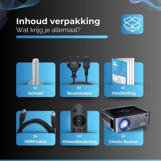 Chesto Beamer Full HD PRO Android 9.0 12.000 lumen