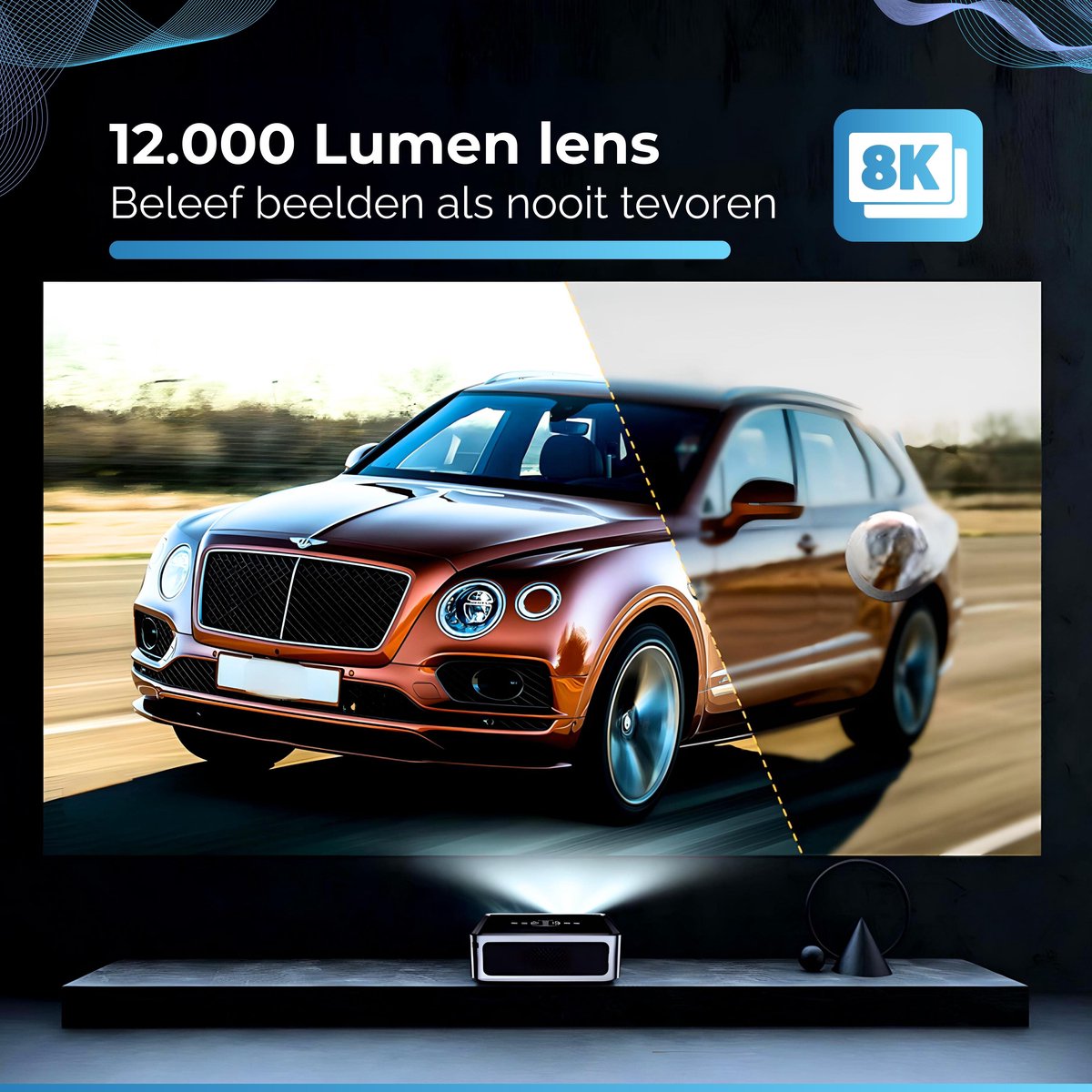 Chesto Beamer Full HD PRO Android 9.0 12.000 lumen
