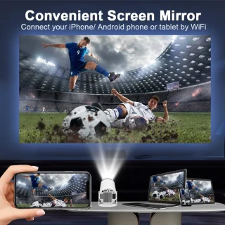 Collox Mini Beamer 4K Android 11 Grijs
