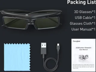 Dangbei 3D-bril Oplaadbaar DLP-Link