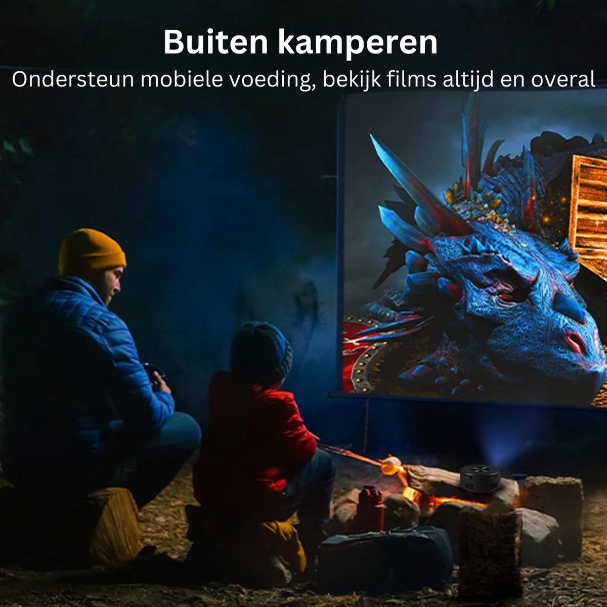 DD Mini Beamer Full HD 1080P Zwart