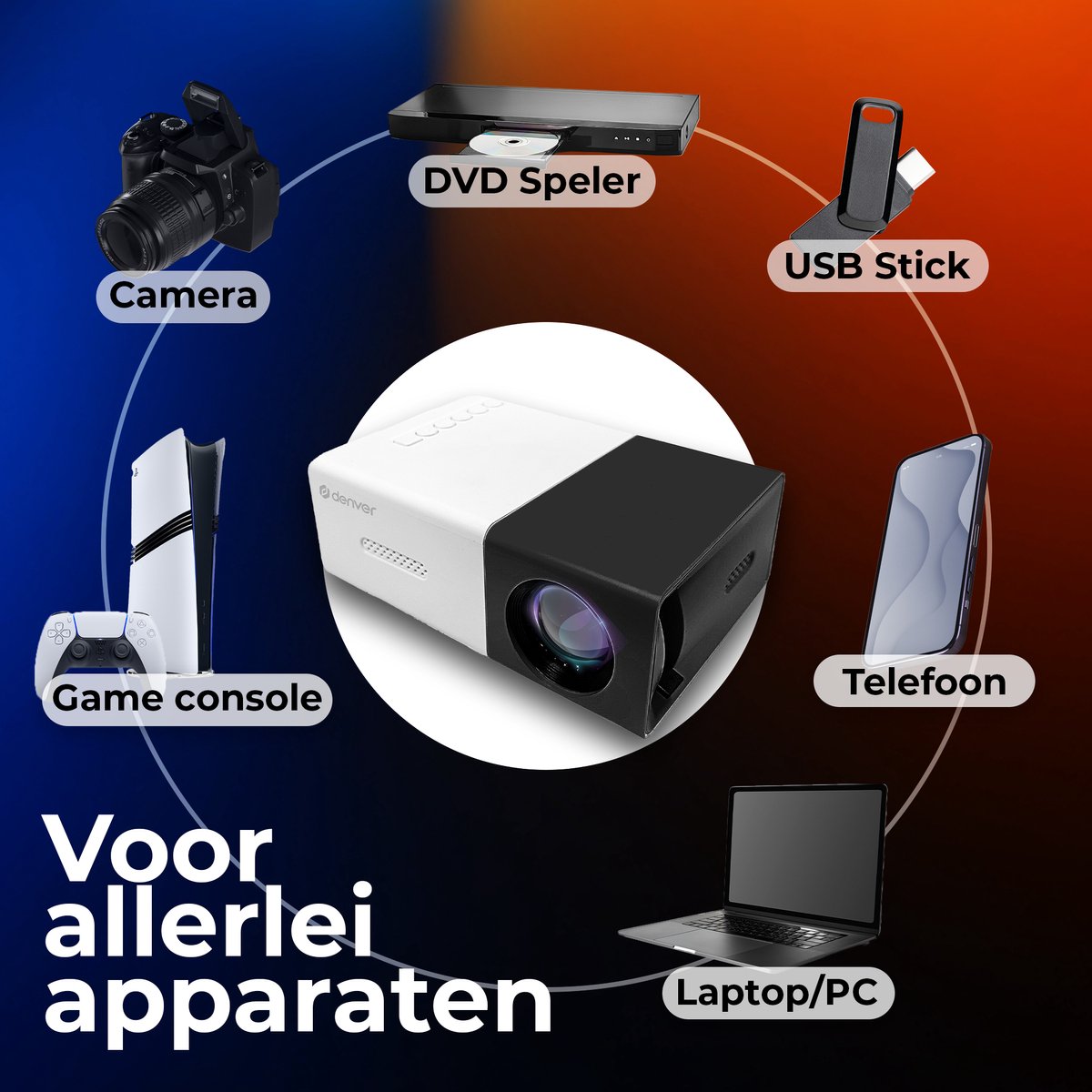 Wat vinden we goed aan de Denver PR800 Mini Beamer Full HD