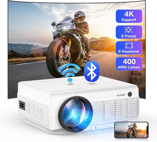 Draagbare 4K Beamer Bluetooth 5G Wifi HDMI USB