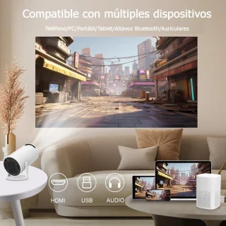 Draagbare 4K Mini Smart Projector Bluetooth
