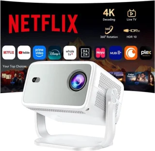 Draagbare 4K projector wit