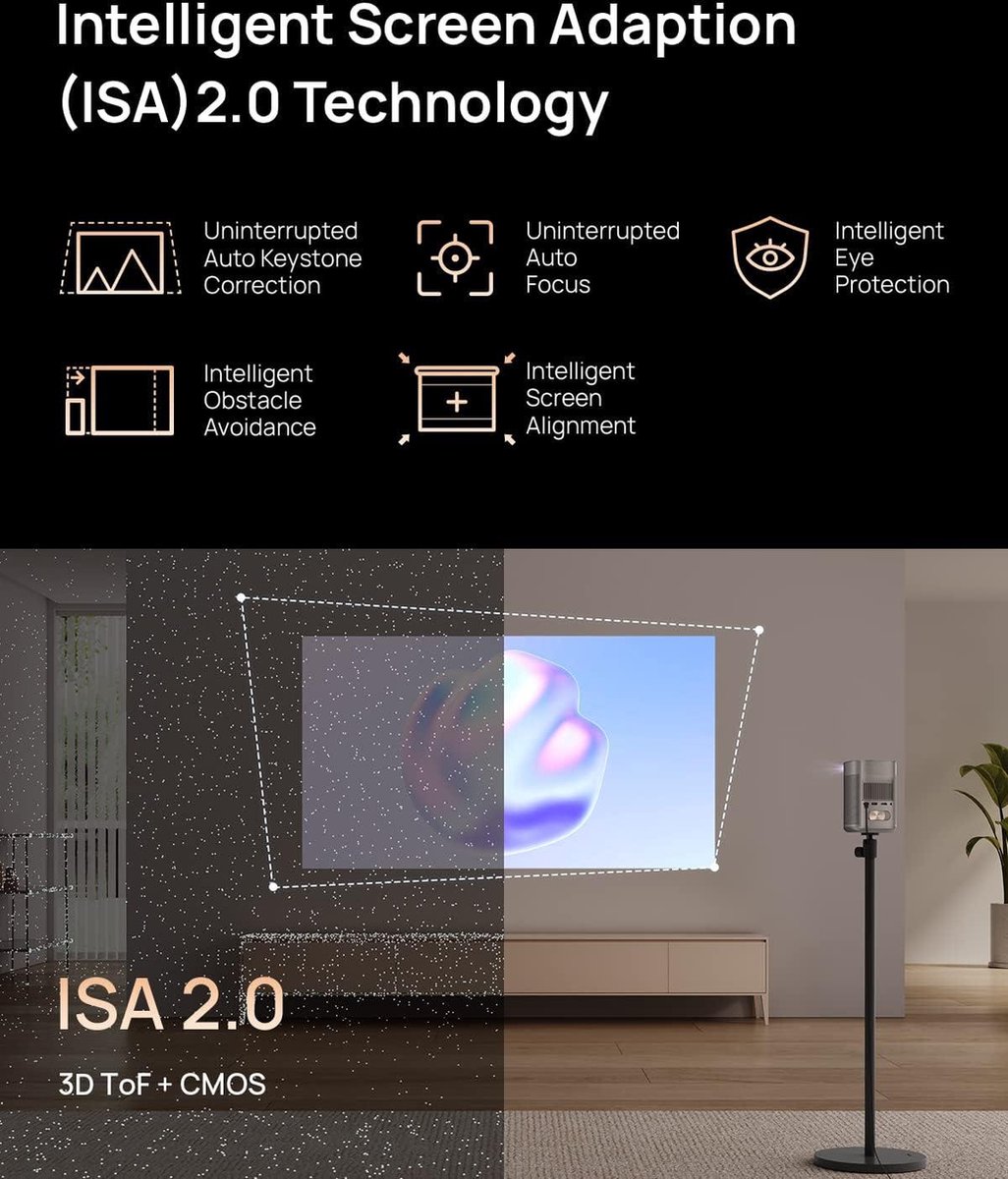 draagbare Android WiFi Bluetooth 4K projector Mini Beamer