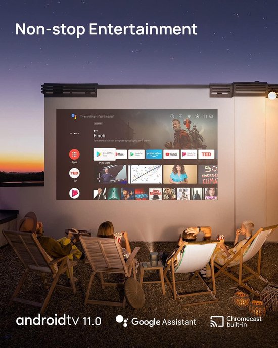 draagbare Android WiFi Bluetooth 4K projector Mini Beamer
