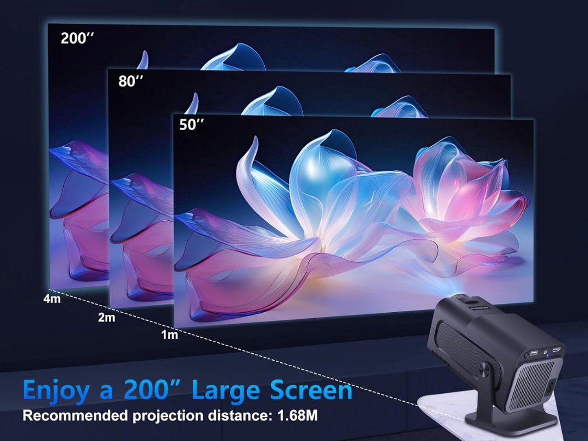 Draagbare Mini 4K Smart Projector Bluetooth