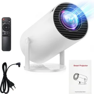 Draagbare mini-projector wit