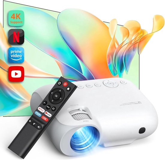 Draagbare WiFi Bluetooth Projector voor Thuisbioscoop