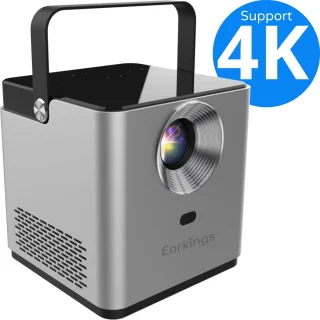 Earkings Mini 4K Beamer Projector Grijs