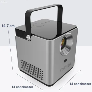 Earkings Mini 4K Beamer Projector Grijs