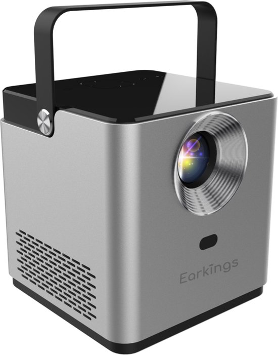 Earkings Mini 4K Beamer Projector Grijs