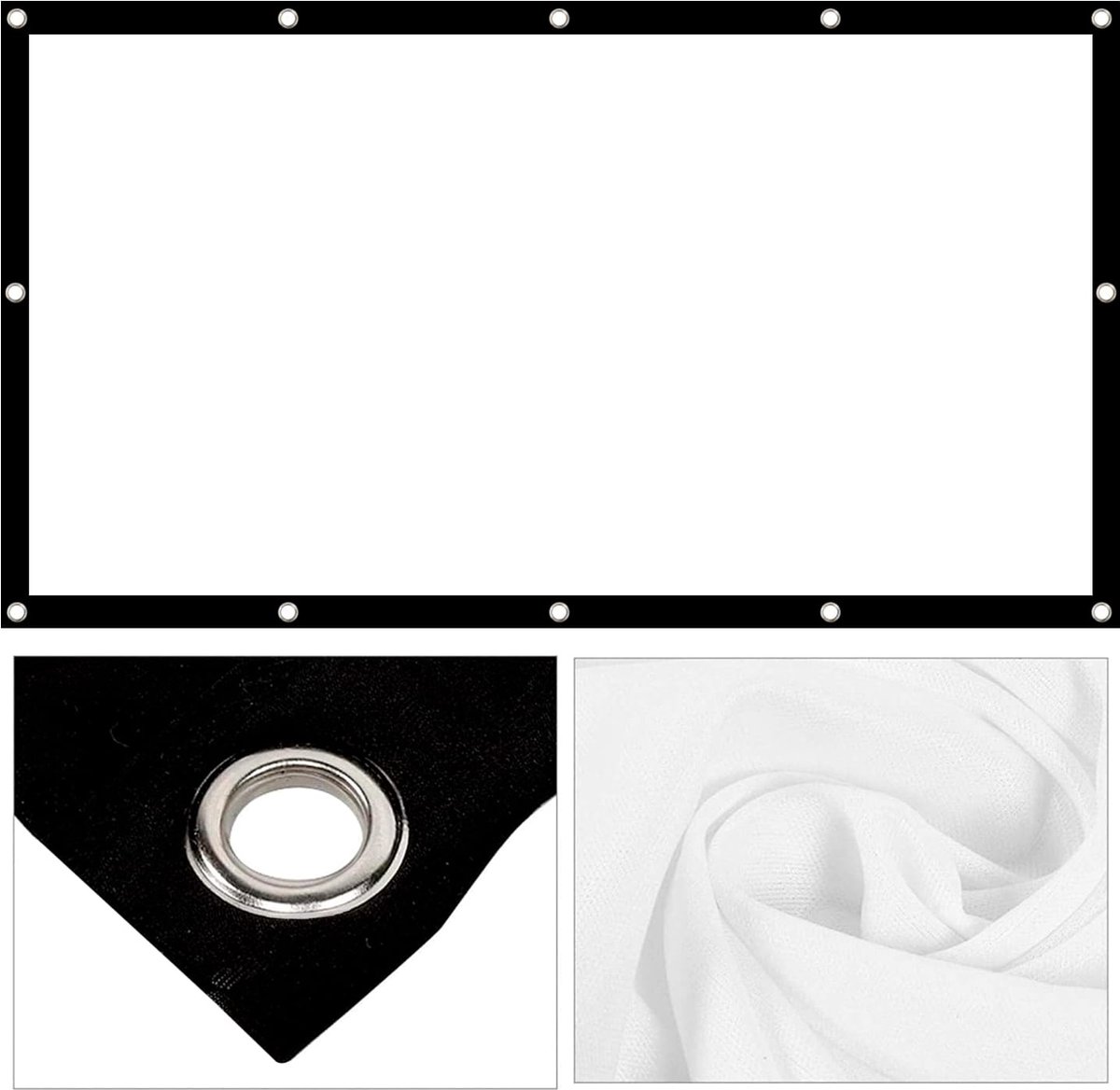 EK F1 Mini projector met 84 inch doek zwart