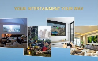 ELEMENTKEY BEAM LITE ® + Gyro Air Mouse WiFi Full HD Mini Projector Zwart