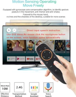 ELEMENTKEY BEAM LITE ® + Gyro Air Mouse WiFi Full HD Mini Projector Zwart