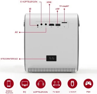 Elementkey BEAM2 Mini LCD Projector Wit