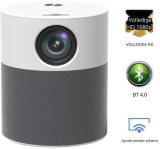 ELEMENTKEY BEAM6 Full HD WiFi Beamer Android 9.0 Wit/Grijs