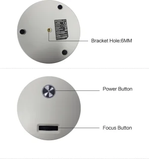 ELEMENTKEY BEAM6 Full HD WiFi Beamer Android 9.0 Wit/Grijs