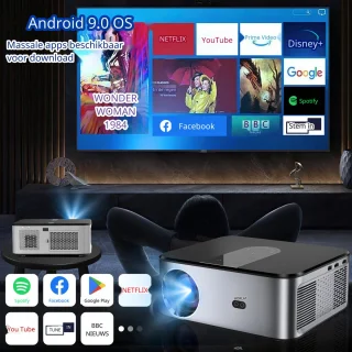 Elementkey BeamBurst 8K 5G WiFi LED Projector Zilver