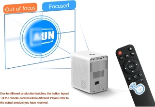 ElementKey MovieVision Home Projector 1920x1080p Wit
