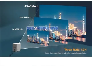 ElementKey MovieVision Home Projector 1920x1080p Wit
