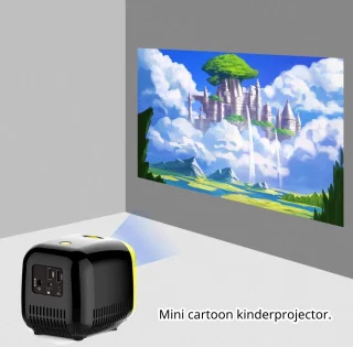 Elementkey PiX Mini Beamer 1080P Geel/Zwart