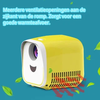 Elementkey PiX Mini Beamer 1080P Geel/Zwart