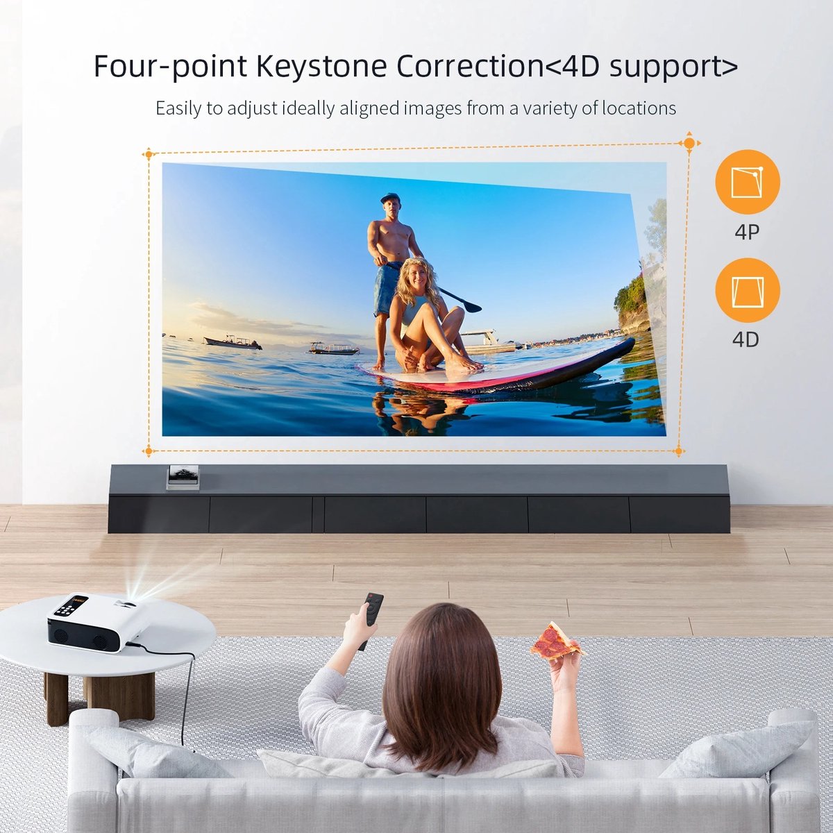 Empire 4K Wifi 6 Mini Projector
