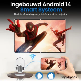 EnjoyGoods® Mini Beamer 2025 – Projector