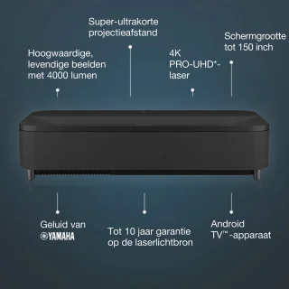 Epson EH-LS800 EpiqVision Ultra beamer zwart