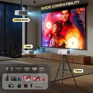 Equivera Mini Beamer Projector