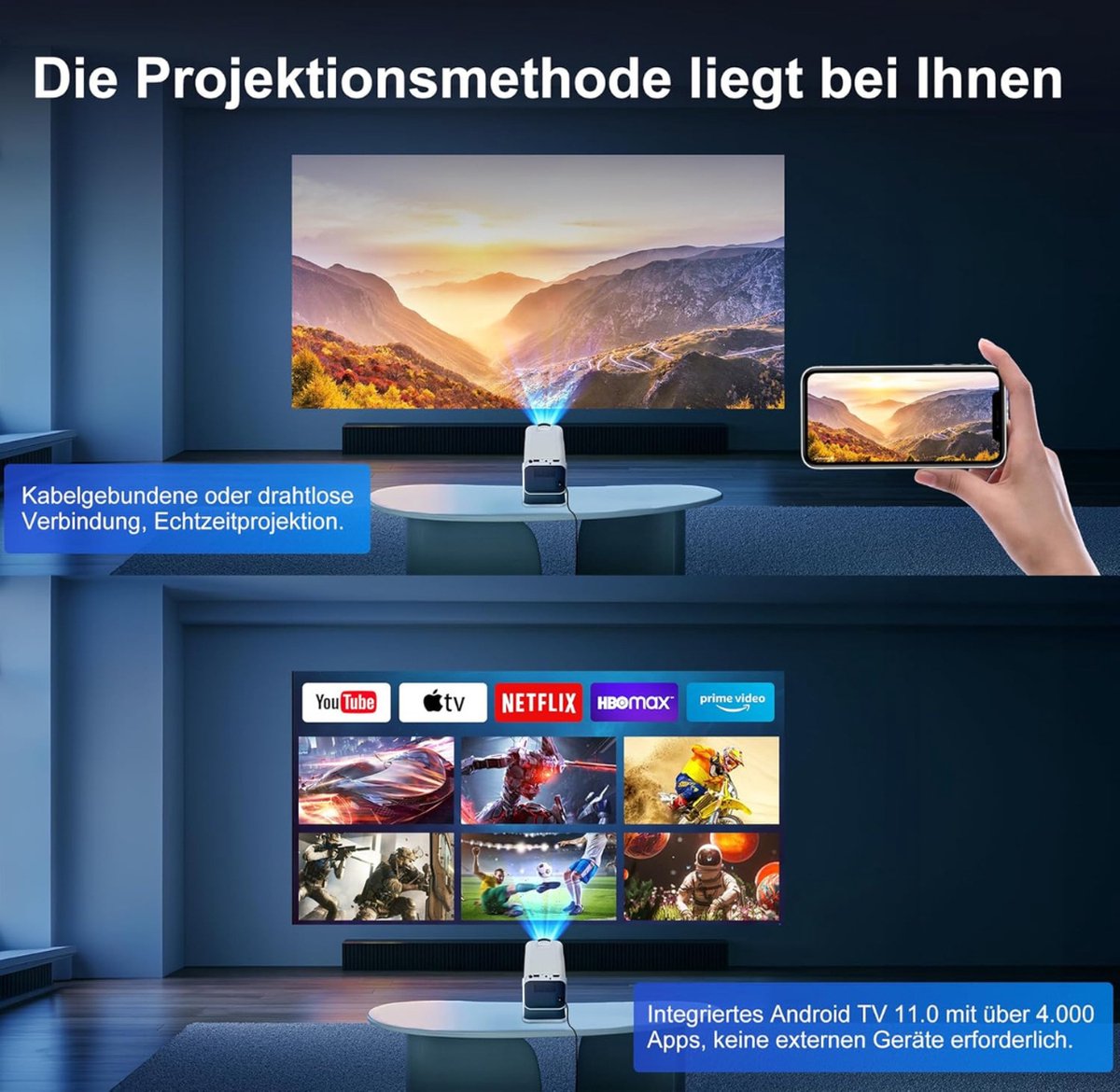 Equivera Mini Beamer Projector