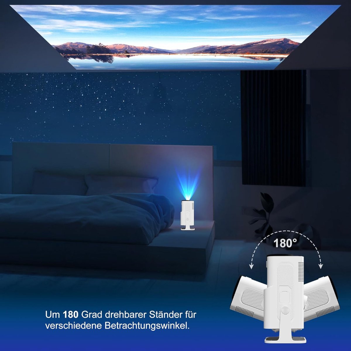 Equivera Mini Beamer Projector