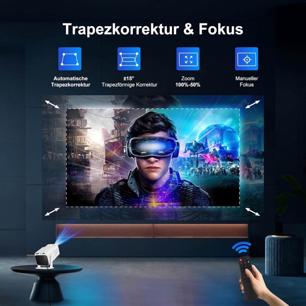 Equivera Mini Beamer Projector