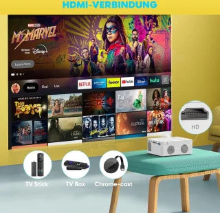 Equivera Mini Beamer Projector