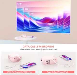 Equivera Mini Draagbare Projector