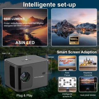 Erikssøn Beamer Prime Mini Projector inclusief Standaard
